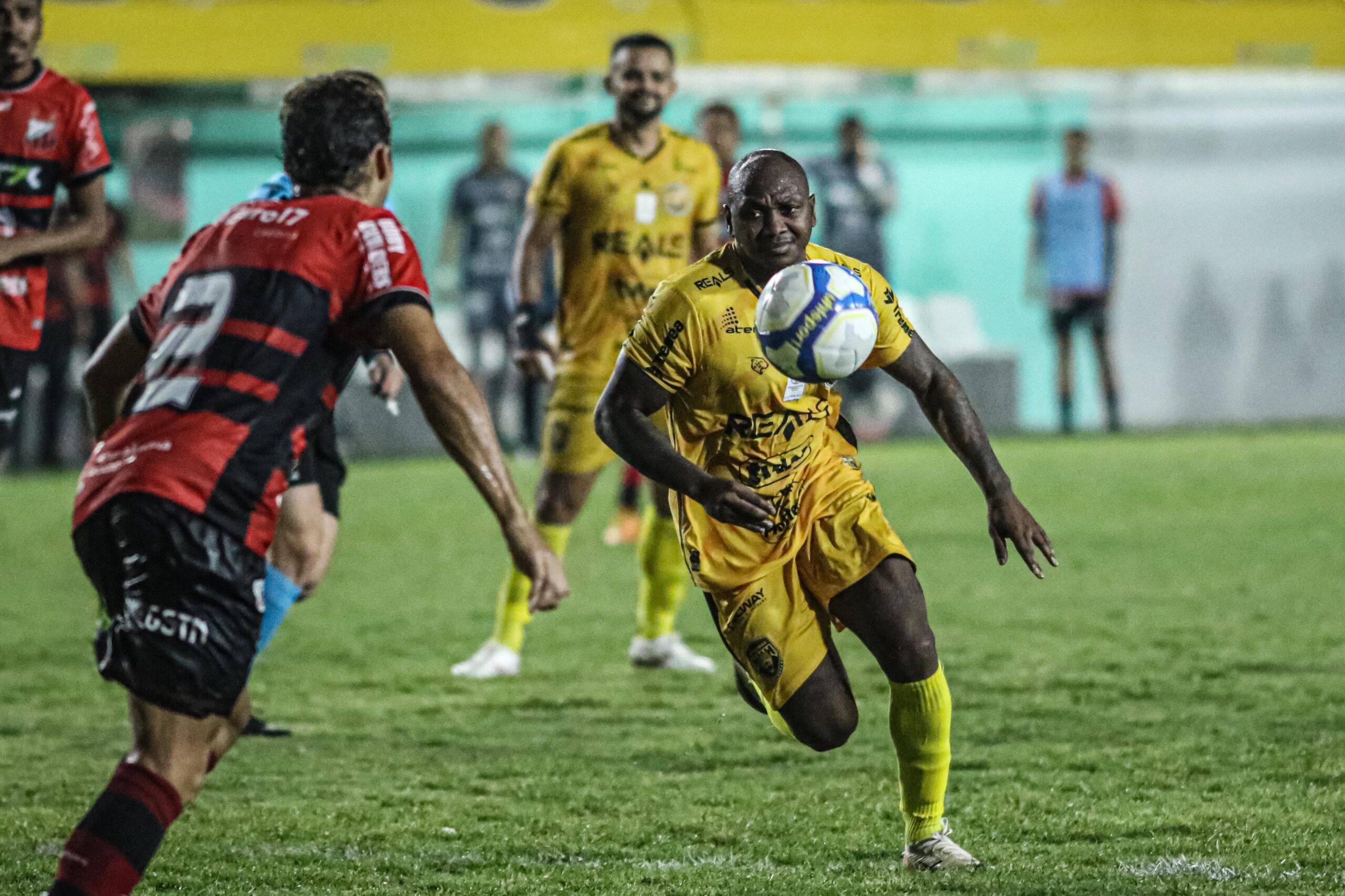 Amazonas durante jogo contra o Ituano em partida pela na Série B. Foto: João Normando